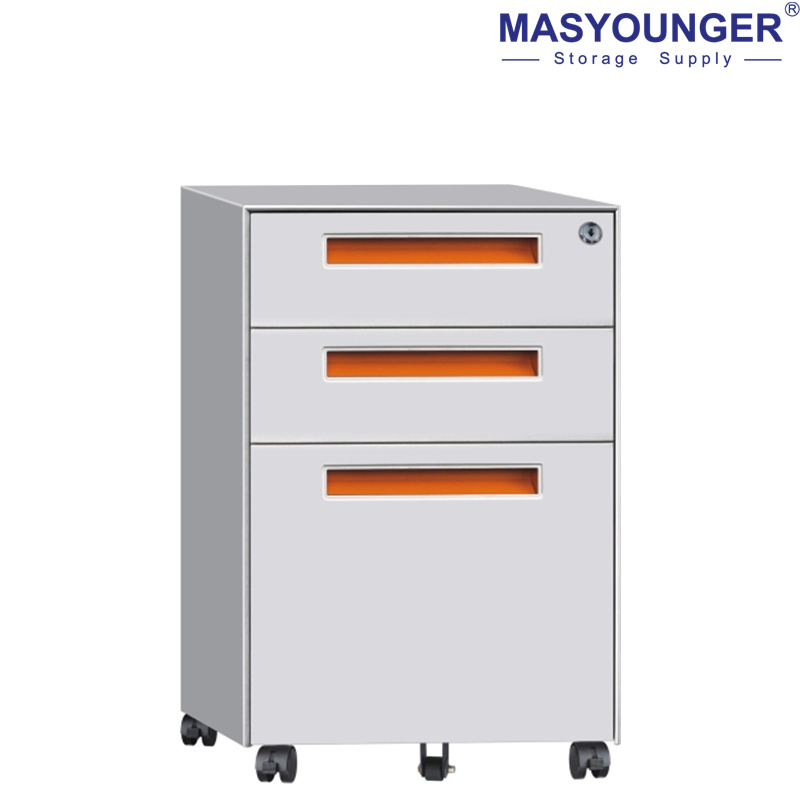 Masyounger My-MP-04 Powder Coated Under Desk Mobile Pedestal for Office Workstation Storage