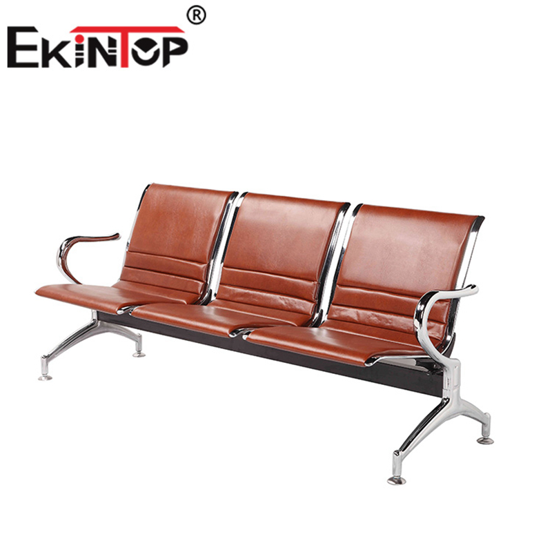 Ekintop Modern Office Guest Reception Chairs Barber Leather Waiting Chairs