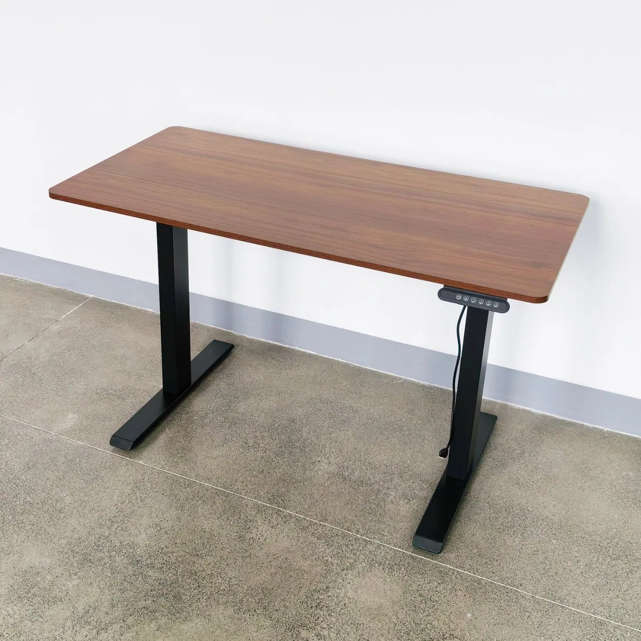 Ws-OS2sj-03 OEM E Commerce Cheap Price Electric Height Adjustable Single Motor Standing Desk with Telescope Frame