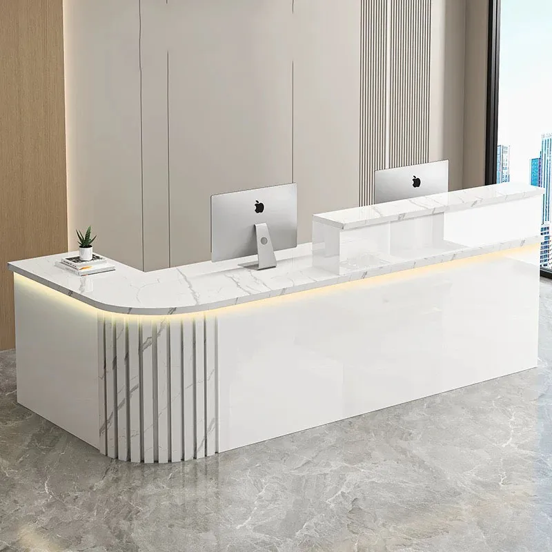 Reception Desk Wood Register