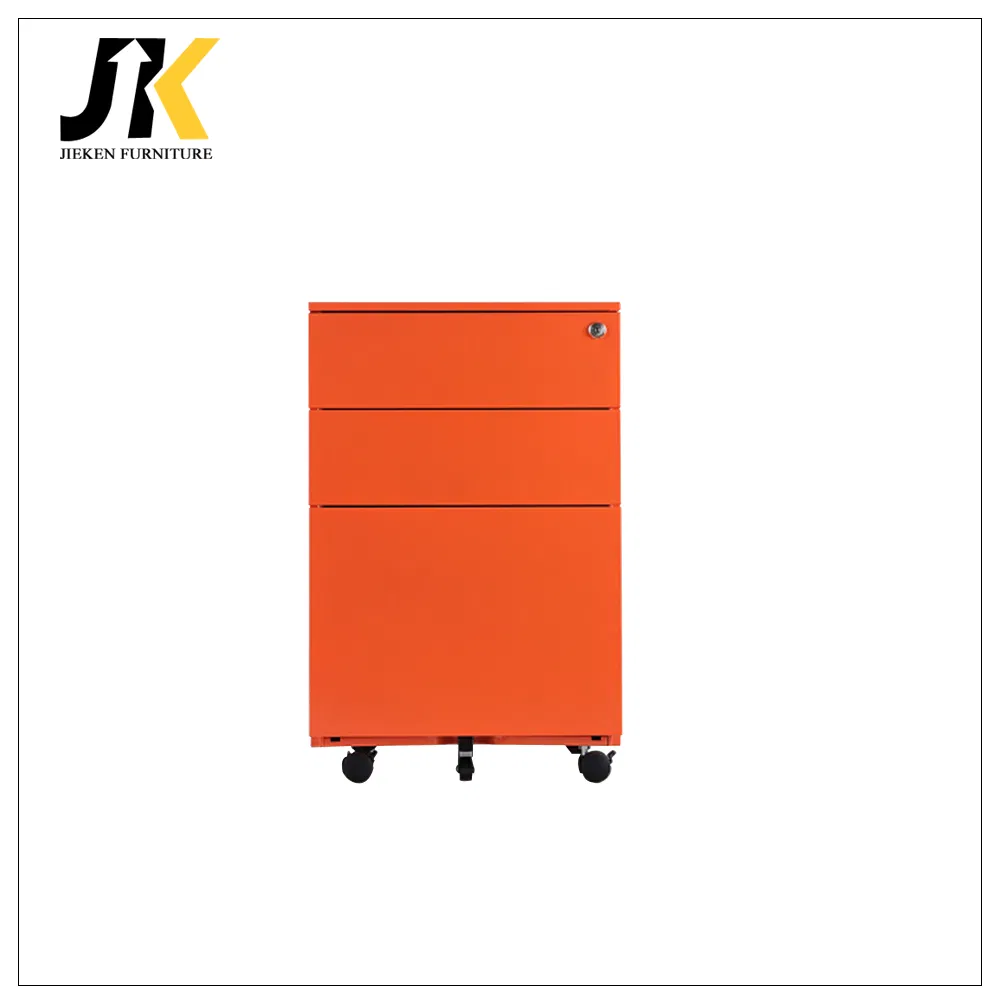 Office Equipment 3 Drawer Metal Mobile Pedestal