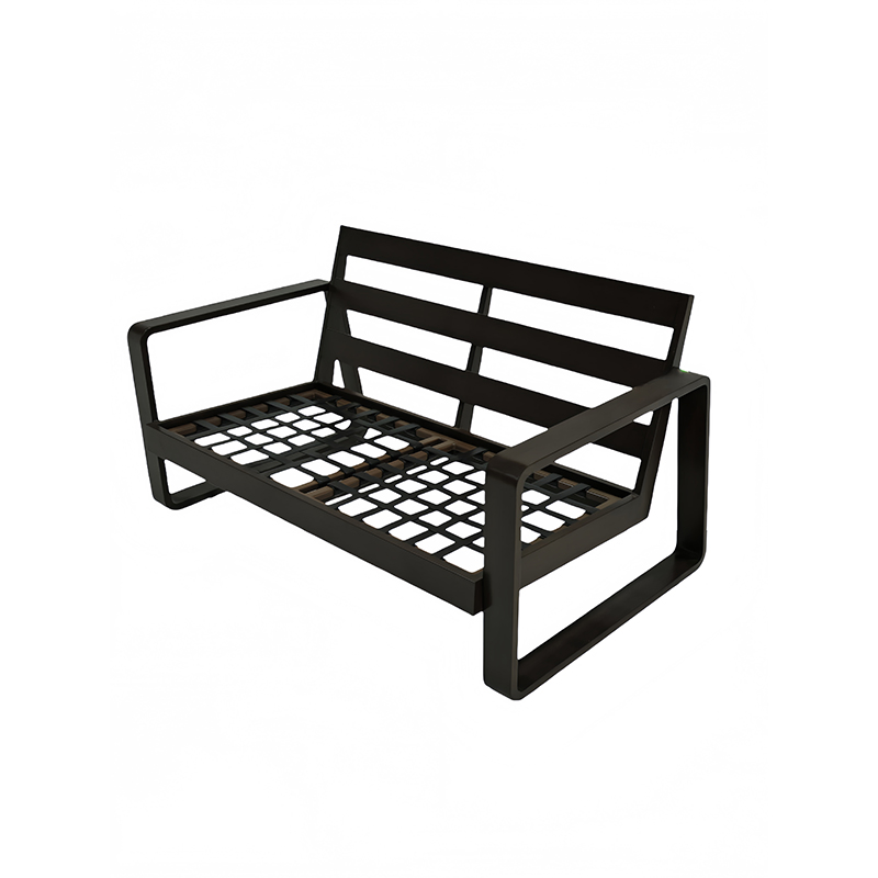 Elegant Aluminum Outdoor Coffee Table with Matching Lounge Chair