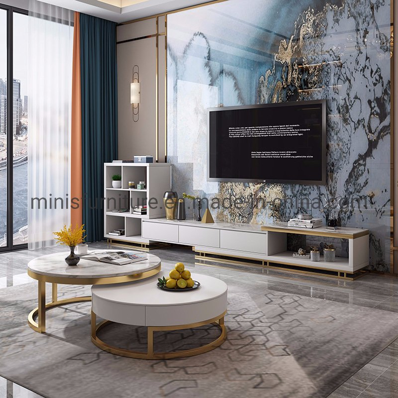 Modern Elegant Home/Hotel Living Room Tea Table Furniture Lounge Marble Coffee Table