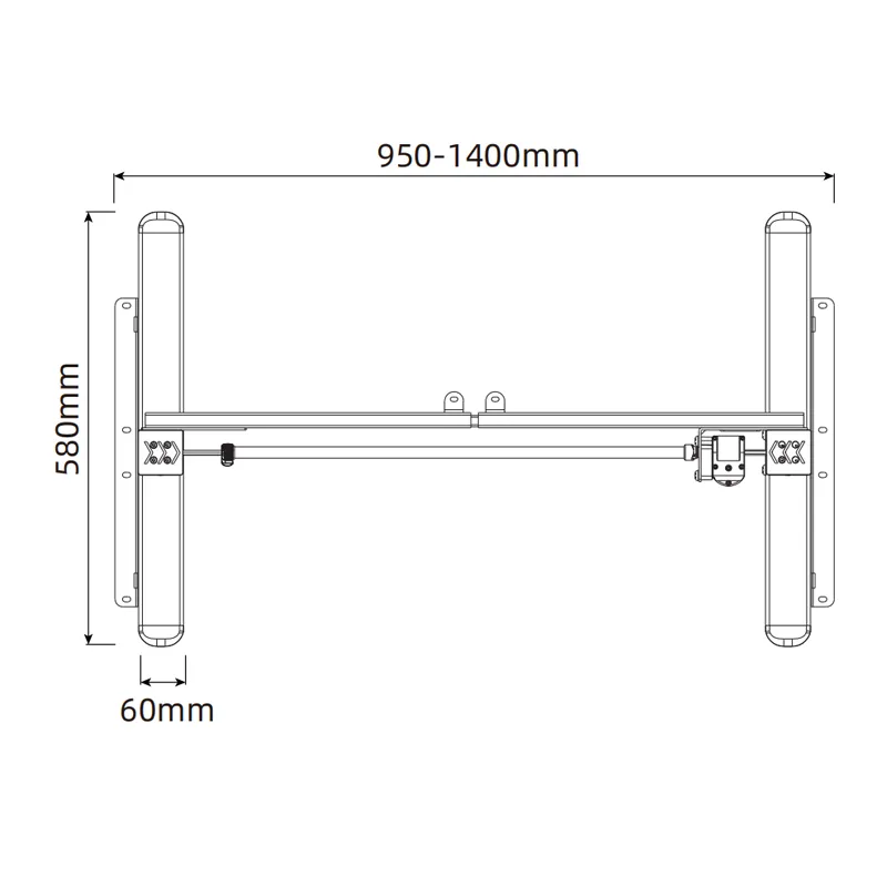 Height Adjustable Desk Detail 1