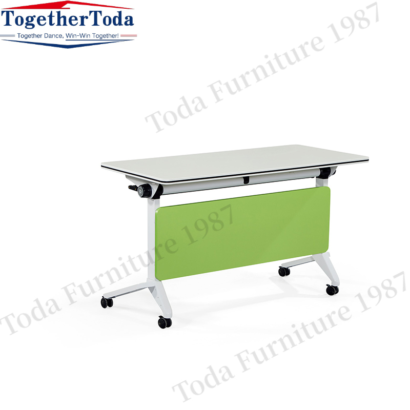 Primary and Secondary School Furniture Folding Training Table Classroom Room Foldable Student Desk Mobile Flip Top Study Table