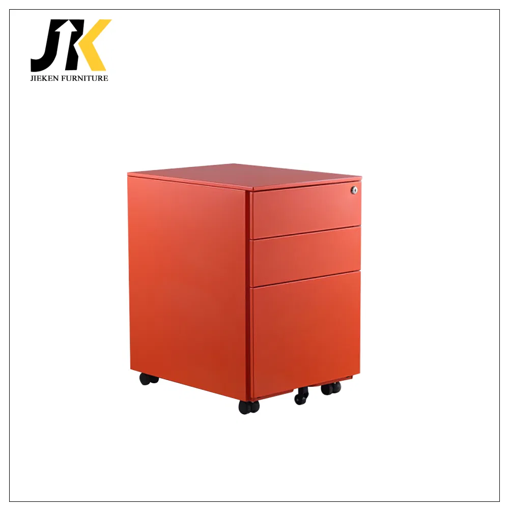 Office Equipment 3 Drawer Metal Mobile Pedestal