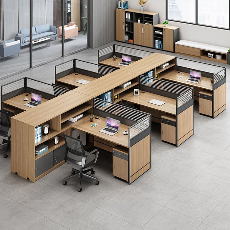 Flexible Office Furniture Desks Modern Desk Partition Customized Multiple People Modular Office Workstation