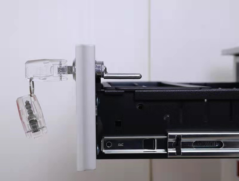 3 Drawer Steel Mobile Pedestal with Nice Handle for Office