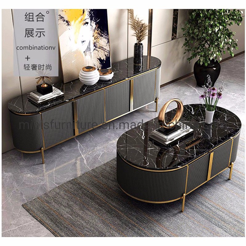 Modern Elegant Home/Hotel Living Room Tea Table Furniture Lounge Marble Coffee Table