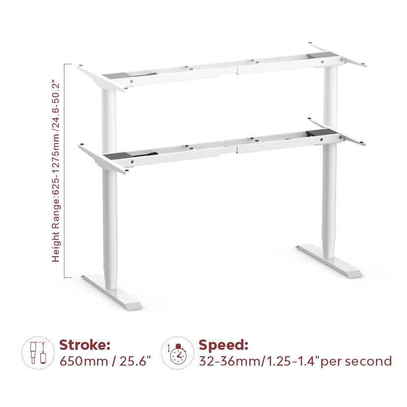 New Arrivals High Pressure Resistance 2 Motor Height Adjustable Desk for Health