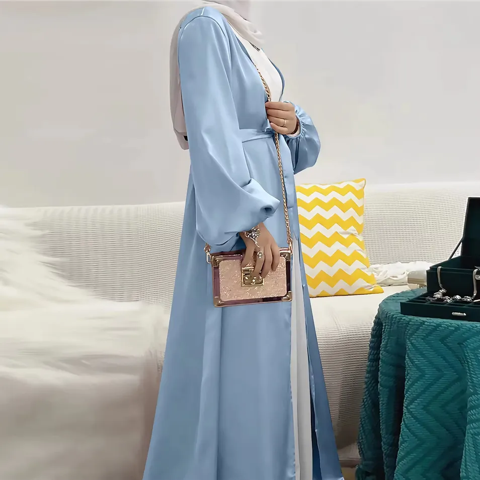 ملابس نسائية مسلمة بألوان صلبة أنيقة للارتداء اليومي