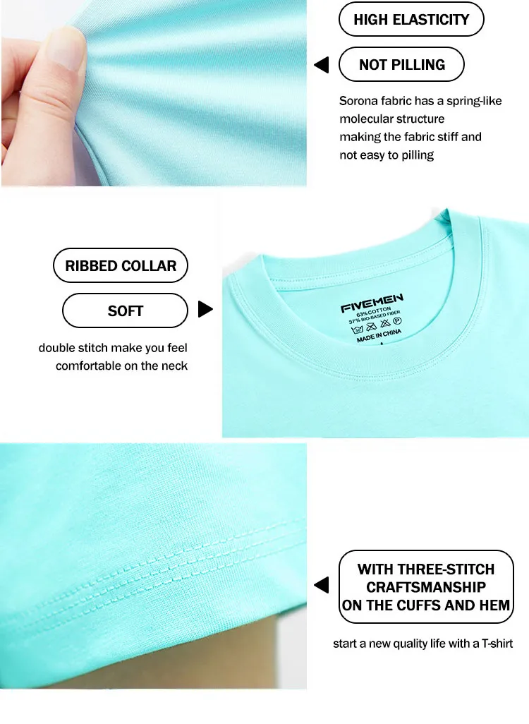 ملابس قطنية عادية بالجملة 100% للطباعة على القمصان مع شعار مخصص
