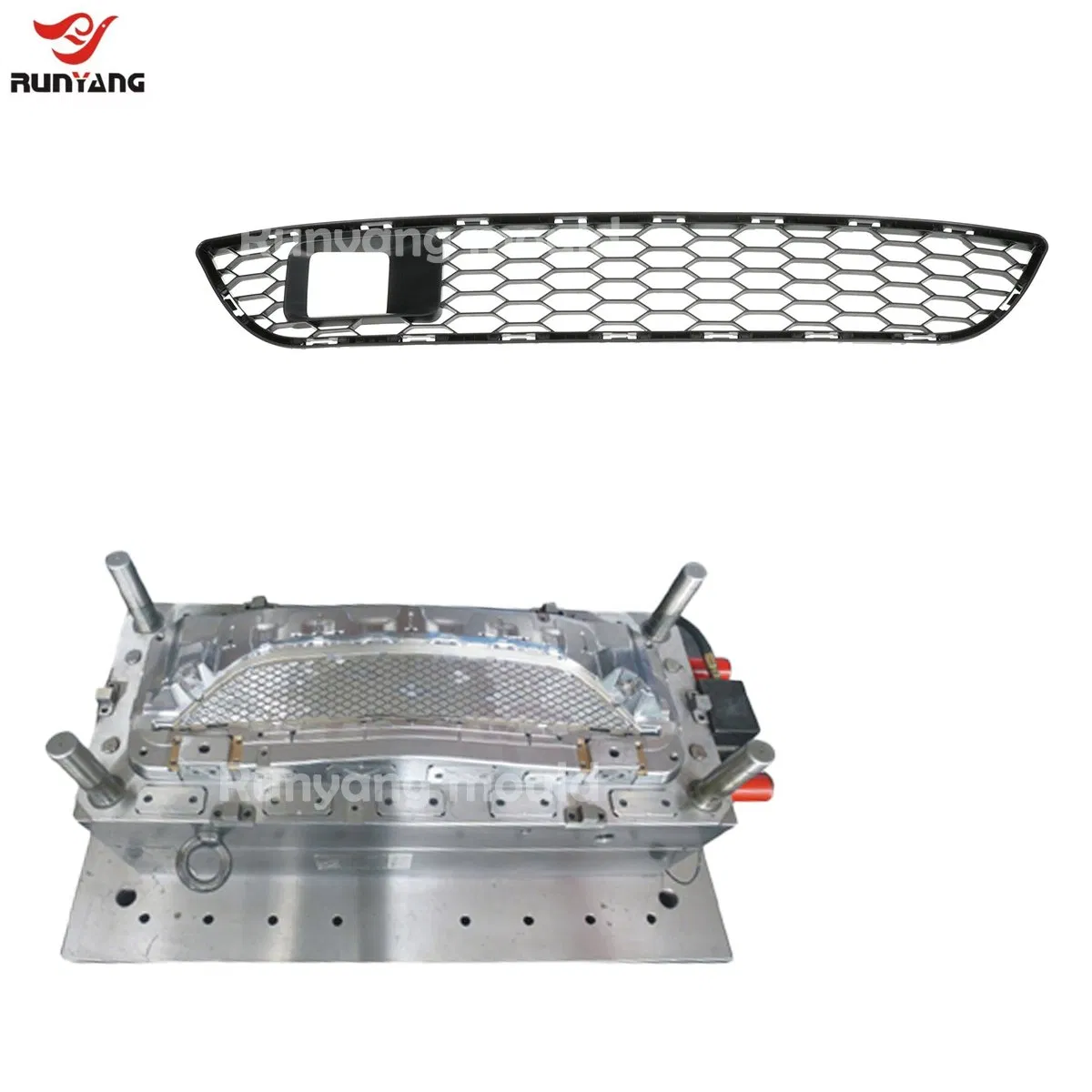 Taizhou Customized Car Parts Exterior Accessories Front Bumper Automotive Grille Mold ABS Material OEM Plastic Injection Grille Mould