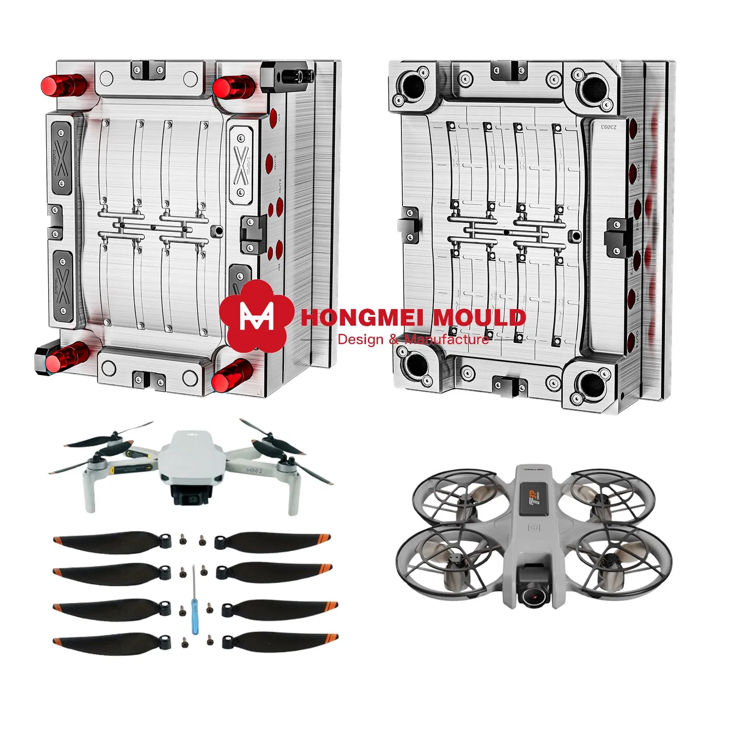 Customized Unmanned Aerial Vehicle Shell Mold Injection Plastic Aerospace Drone Mould