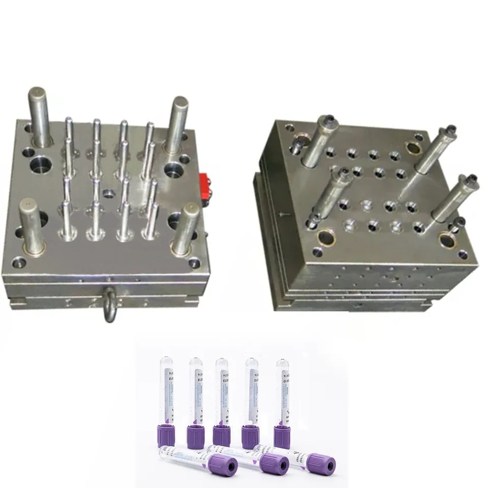 Multi Cavity Medical Automatic Vacuum Blood Collection Tube Consumable Medical Extrusion Blow Molding Machine Moulds