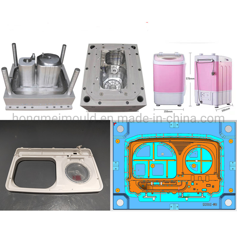 Customized Home Appliance Washing Machine Plastic Injection Shell Tooling Mould