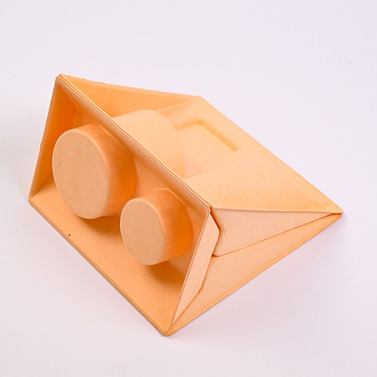 Factory Customized Sugarcane Pulp Molded Eco-Friendly Packaging Biodegradable Disposable Paper Tray for Skincare