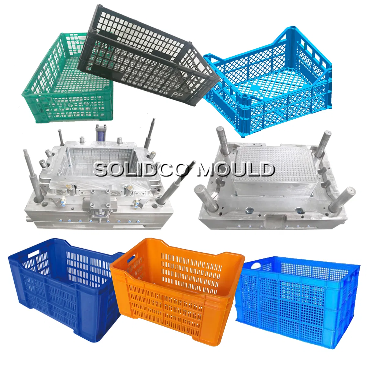 OEM Plastic Crate Mold Industrial Logistics Packaging Mould