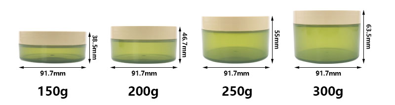 Custom Recyclable 200ml PP Cosmetic Jars with White Lids Injection Molded for Eye Cream Face Mask &amp; Body Cream (Custom Color)