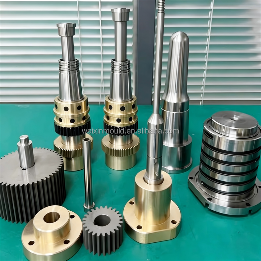 Custom Mold Core Inserts Toothed Threaded Shafts Cavity Punch Pins Cosmetic Packaging Bottle Cap Molds H13/S136 HRC48-52 CNC