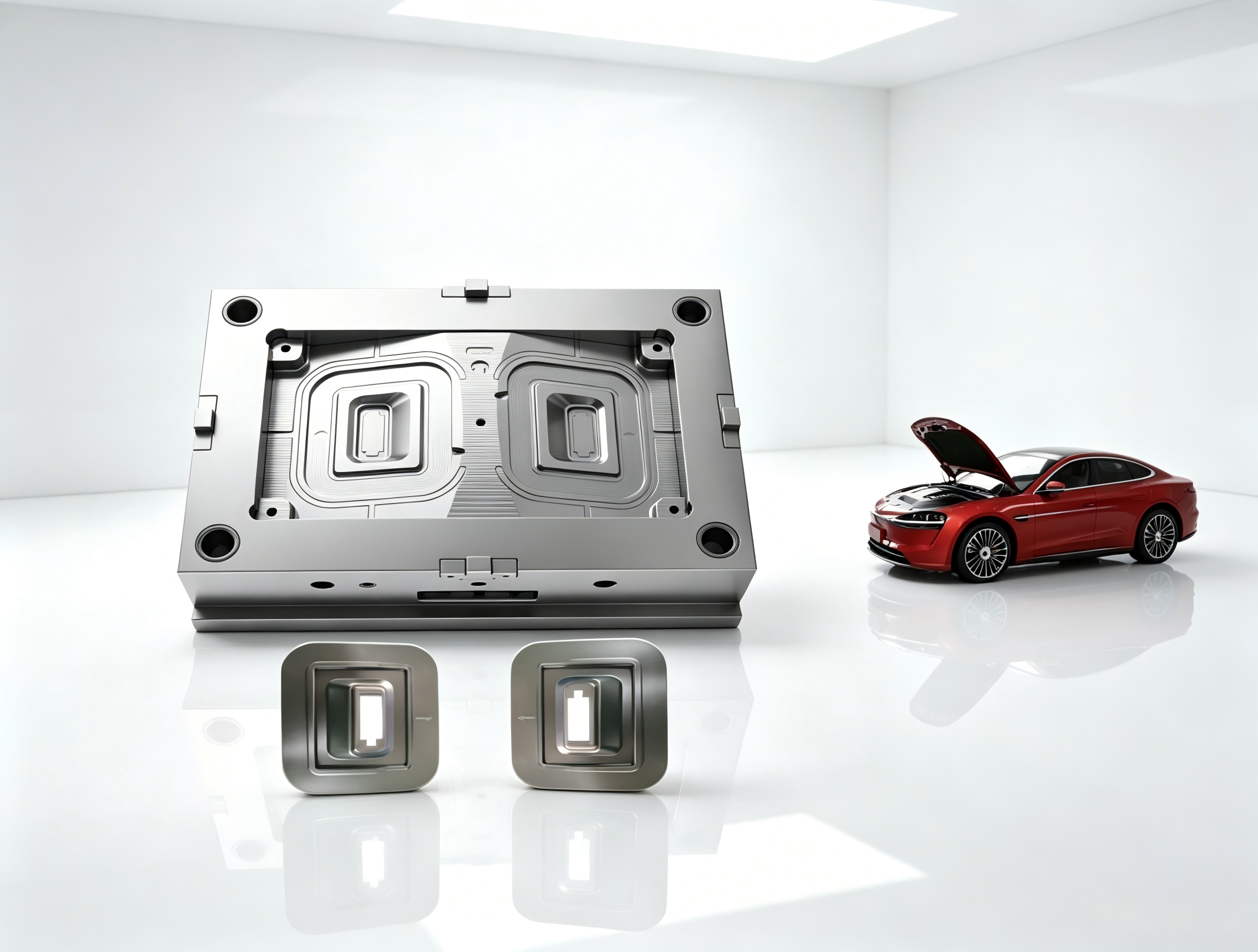 Custom Automotive Interior Trim Injection Mold, PP-T20 and PC-ABS, Class a Surface SPI A2, PPAP Support-TIG