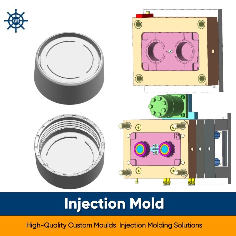 Plastic Bottle Cap Injection Mold Custom ABS PP OEM ODM Precision Tooling High Life Multi-Cavity Beverage Packaging Cosmetics