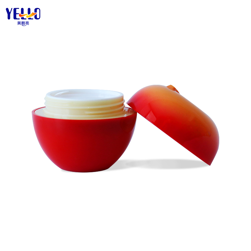Custom 30g Cute Fruit Apple Shape Plastic Empty Cosmetic Jar Body Butter Containers Packaging for Baby Skincare