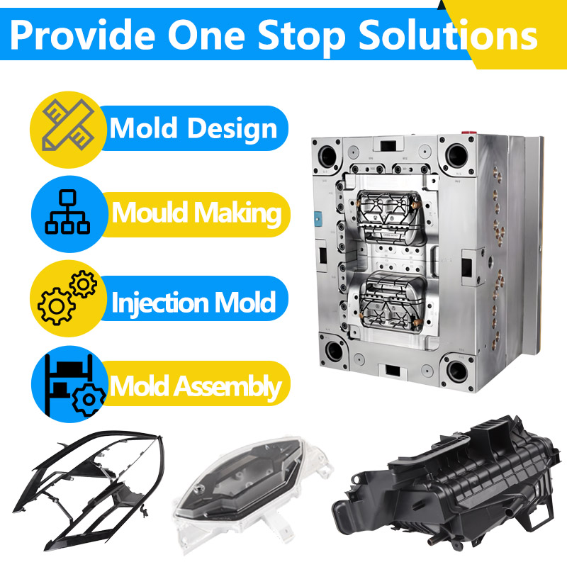 Customized High Quality Plastic Injection Mold OEM Factory PC ABS Nylon ASA Automotive Part Vehicle Interior Components ISO9001