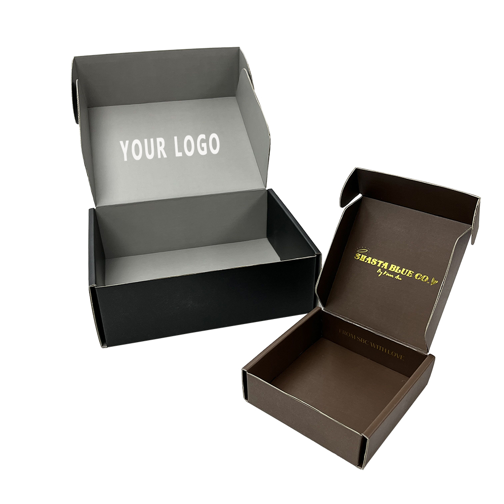 Beauty Makeup up Cosmetic Skin Care Eyelash Lipstick Lip Gloss Gift Pr Mailer Package Shipping Black Mailing Paper Box Packaging