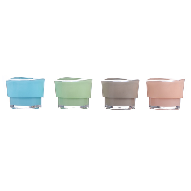 Special-Shaped PS Cream Jar for Skin Care &amp; Eye Cream 30g/50g Cosmetic Bottle with Plastic Cap Travel-Friendly Recyclable
