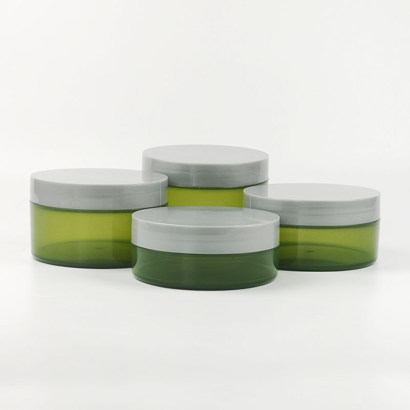 Custom Recyclable 200ml PP Cosmetic Jars with White Lids Injection Molded for Eye Cream Face Mask &amp; Body Cream (Custom Color)