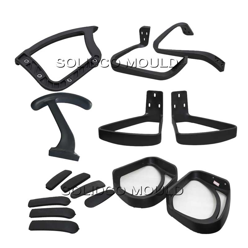 Office Chair Injection Molds Made by Solidco Mould -- a Manufacturer in Taizhou China Featuring One-Piece Injection Molding