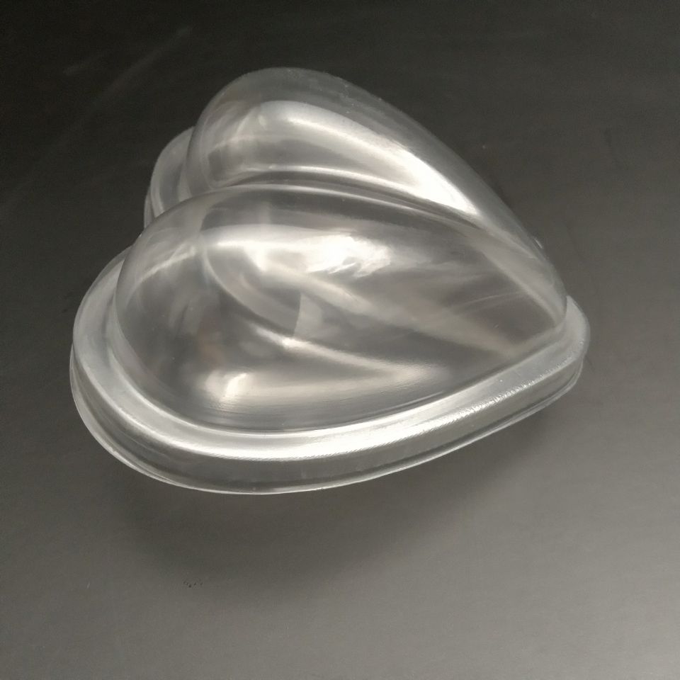 Plastic Package Mould Clear PET Heart Blister Package Mold Cosmetic Heart Shape Makeup Sponge Puff