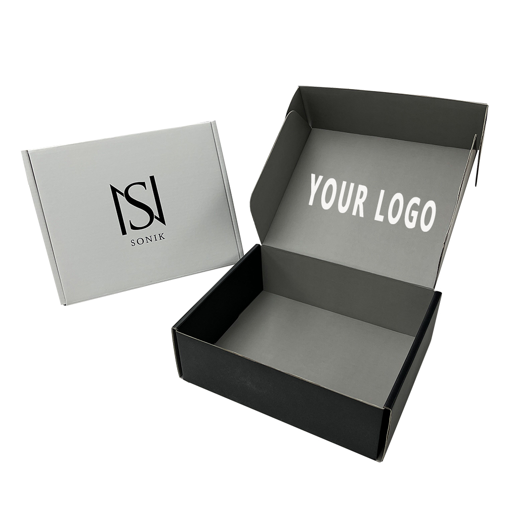 Beauty Makeup up Cosmetic Skin Care Eyelash Lipstick Lip Gloss Gift Pr Mailer Package Shipping Black Mailing Paper Box Packaging