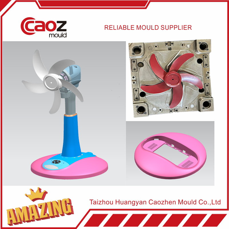 Customized Plastic Home Appliance Household Helmet Auto Car Part Commodity Electrical/Table Fan Blade Injection Mould with PP Material (CZ-1921)