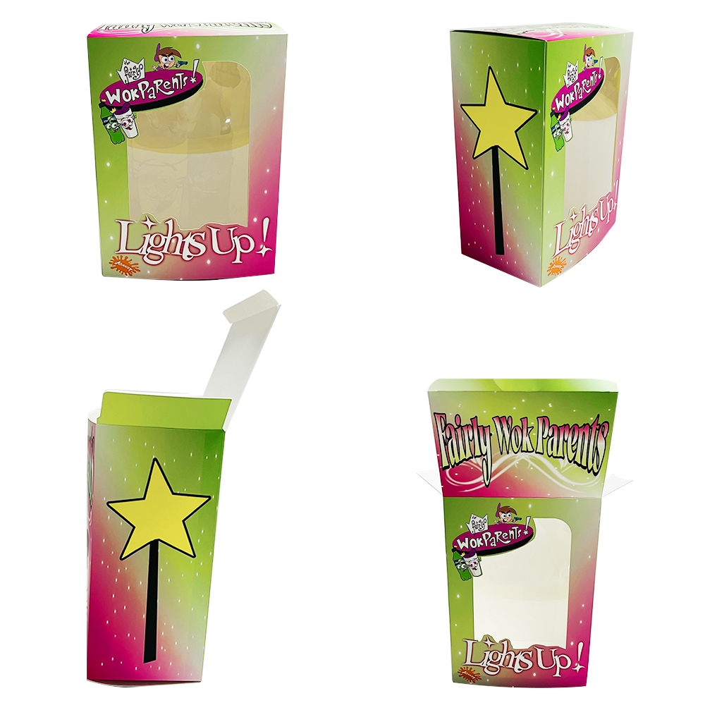 Manufacturer Customized Logo Boxes for Doll Kids Toys Transparent Window Customized Paper Packaging Embossed for Face Eye Creams