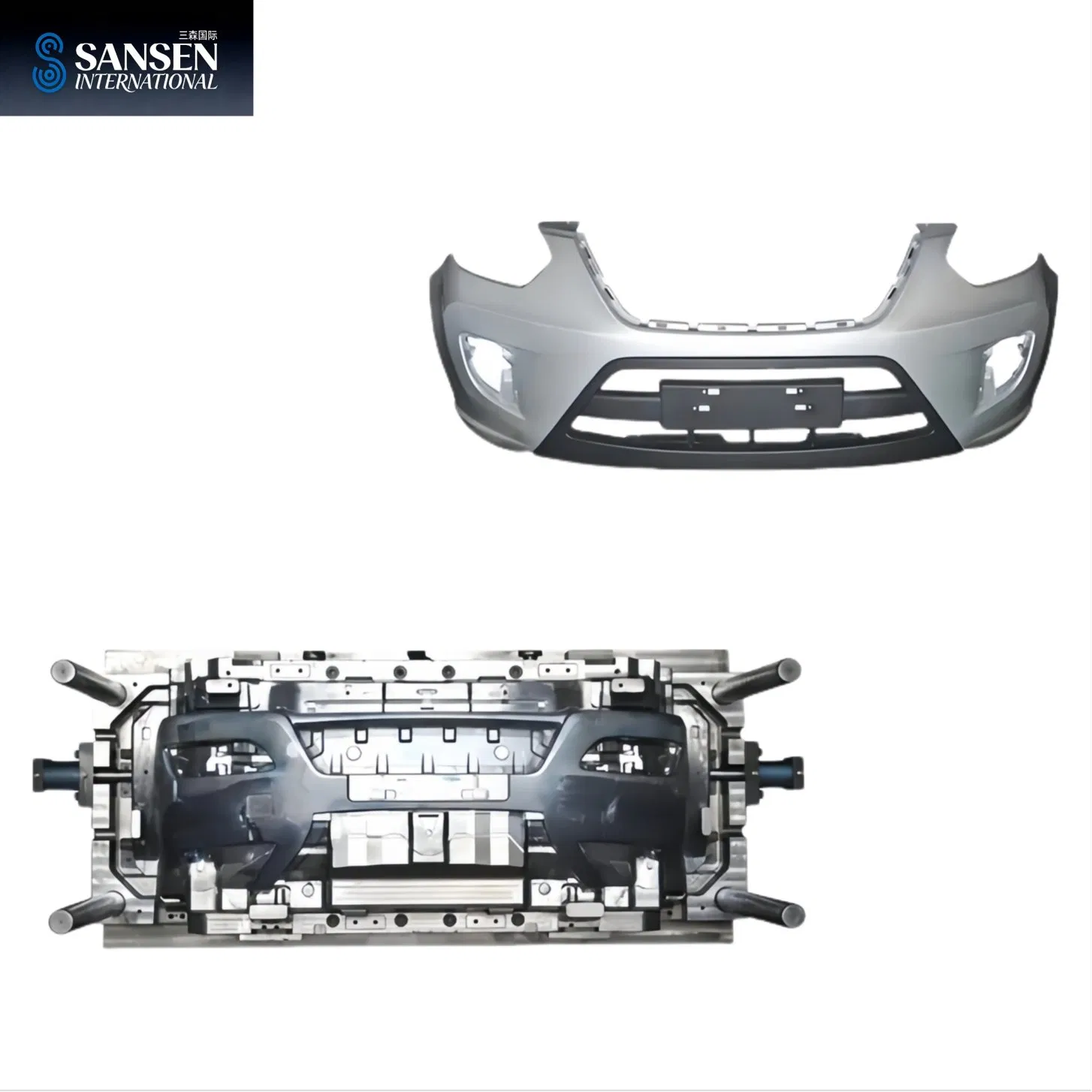 Custom Plastic Injection Mold for Car Bumper Production - Automotive Exterior Parts Tooling