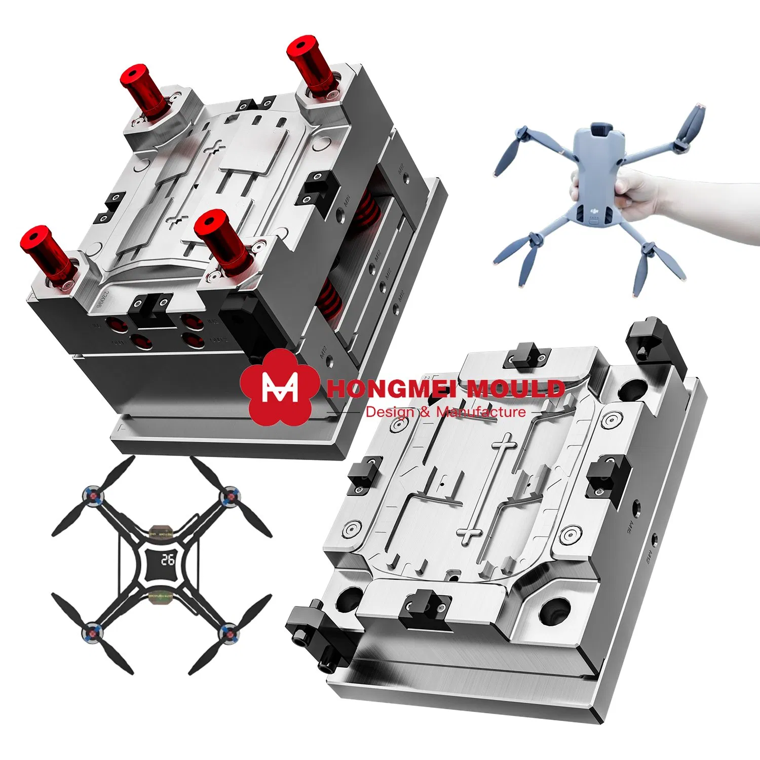 Customized Unmanned Aerial Vehicle Shell Mold Injection Plastic Aerospace Drone Mould