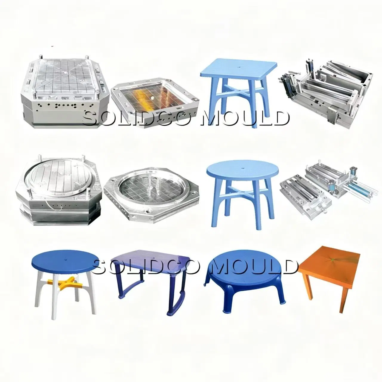 Industrial Heavy Duty Plastic Table Mold for School Canteen Office and Commercial Use Furniture Manufacturing Equipment
