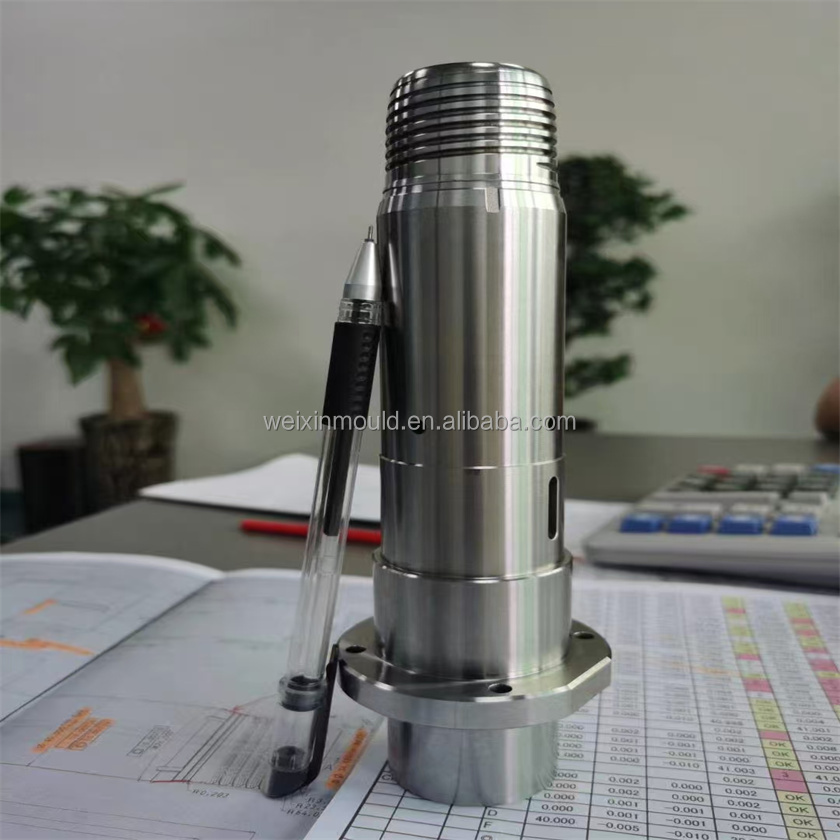 Custom Mold Core Inserts Toothed Threaded Shafts Cavity Punch Pins Cosmetic Packaging Bottle Cap Molds H13/S136 HRC48-52 CNC