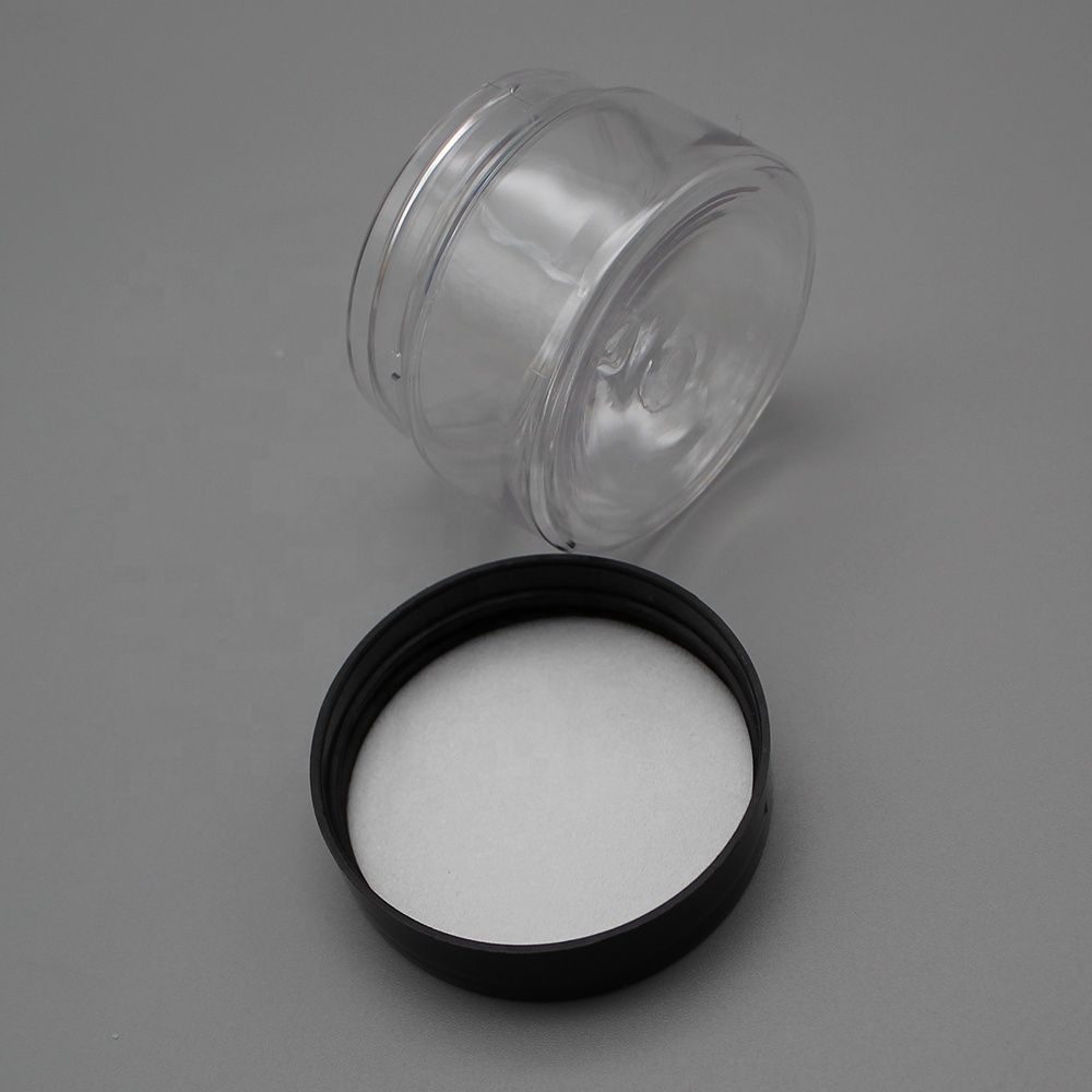 200ml 200g Dia68mm Wide Mouth PET Plastic Skin Care Cream Packaging Cosmetic Jar Round clear Bath Salt Scrub Container Screw Cap