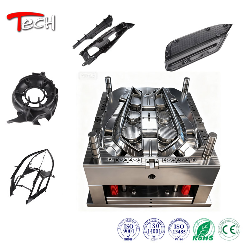Customized High Quality Plastic Injection Mold OEM Factory PC ABS Nylon ASA Automotive Part Vehicle Interior Components ISO9001