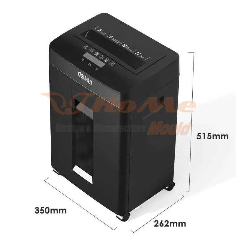 Office Equipment Desktop Plastic Paper Shredder Mould Crusher Machine Plastic Parts Mould