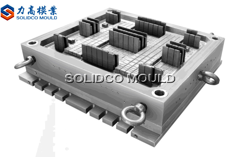 Plastic Industrial Packaging Pallet Mould 8 Tips Hot Runner