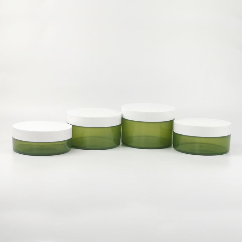 Custom Recyclable 200ml PP Cosmetic Jars with White Lids Injection Molded for Eye Cream Face Mask &amp; Body Cream (Custom Color)