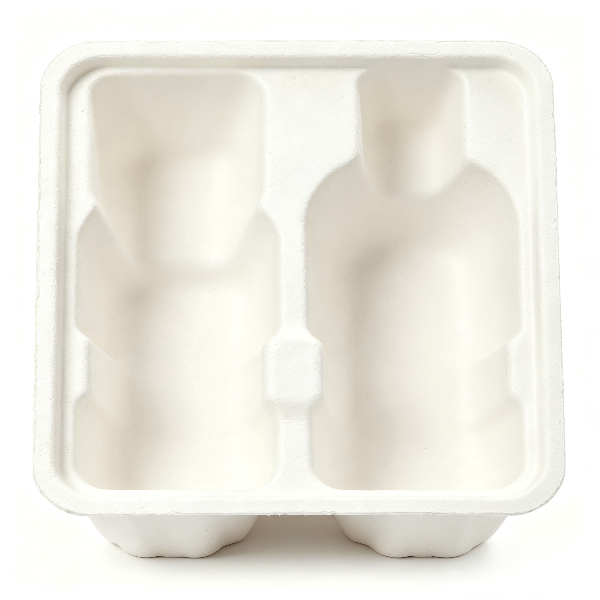 White Biodegradable Cosmetic Display Tray Custom Mold for Cosmetic Packaging Box Supplier