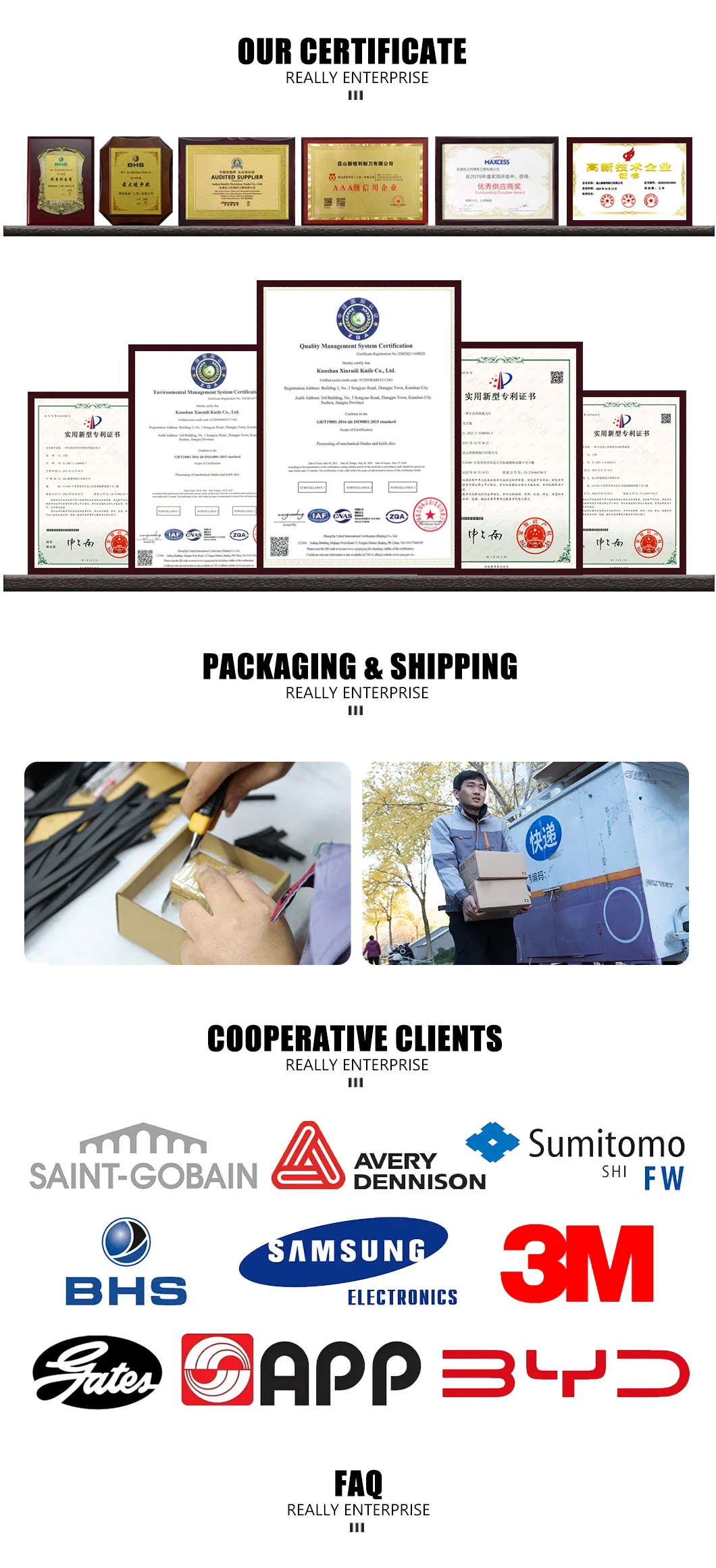 Food Packaging Round Corner Cutting & Punching Mold, High Quality Industrial Shear Knives, Rotary Slitter Knives & Plate Rolling Shear for Steel Cutting & Packa