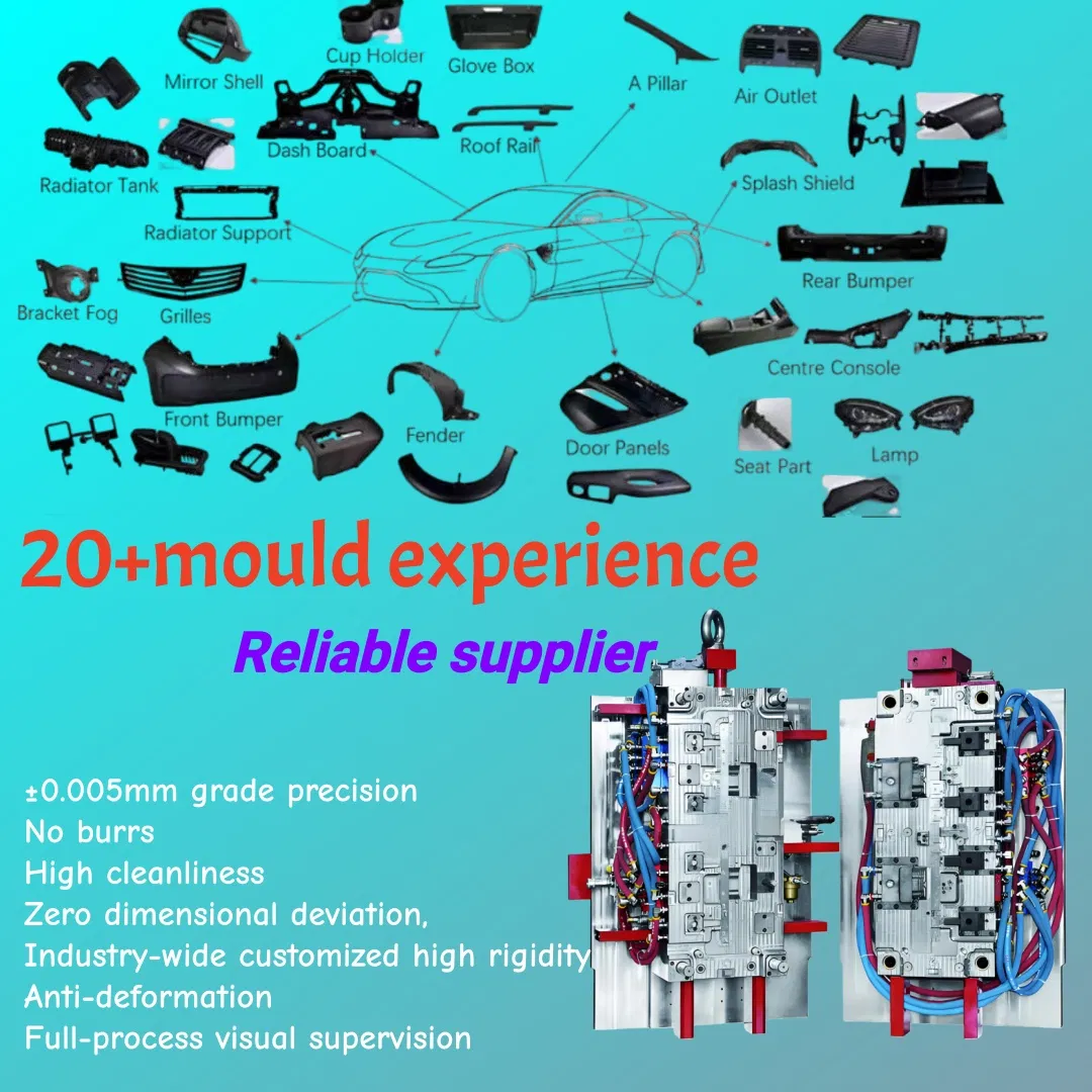 Injection Molds for Automotive Interior Parts, Exterior Parts, Structural Parts and Electronic Parts, General Plastic Molds, Engineering Plastic Molds.