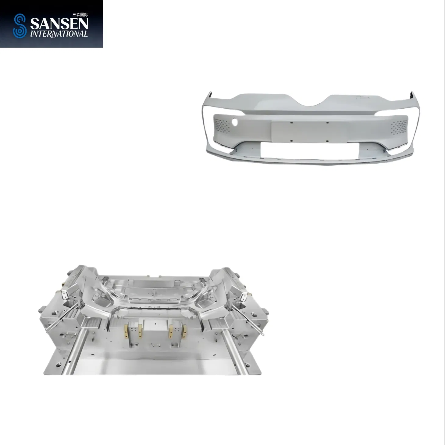 Custom Plastic Injection Mold for Car Bumper Production - Automotive Exterior Parts Tooling