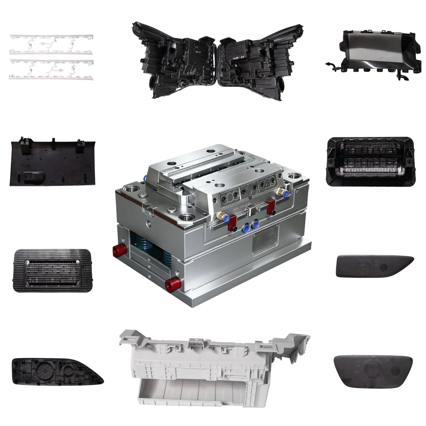 Customized OEM ODM Precision Durable ABS PP PE PA66 Automotive Car Home Appliance Enterior&Exterior Plastic Parts Component Injection Mold Mould Molding Tooling